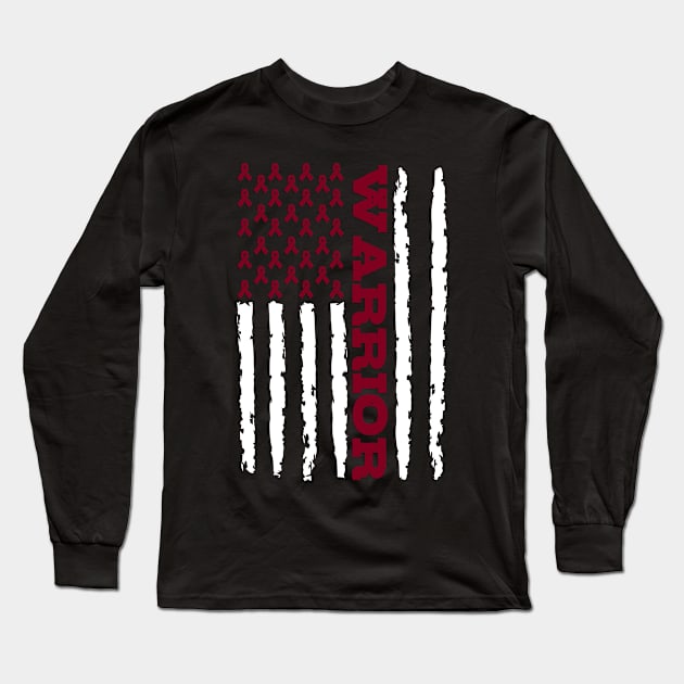 Sickle Cell Warrior Long Sleeve T-Shirt by mikevdv2001